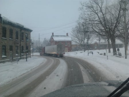 ~~; Detoured Again ;~~ - travel, Gananoque, winter, weather