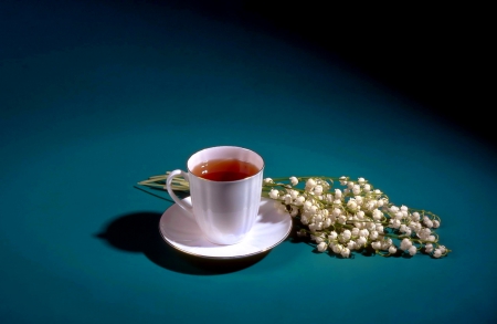 HERBAL TEA - lily of the valley, tea, herbal, cup