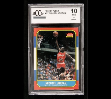 Michael Jordan 1986-1987 Fleer Rookie Card - hobby, basketball, michael jordan wallpaper, not for sale, nba, michael jordan image