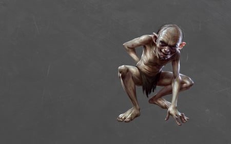 Gollum - gollum, wallpaper, the lord of the rings, movie