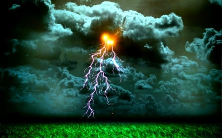 STORMY NIGHT - nature, lightning, clouds, storm