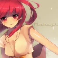 Anime girl with red hair