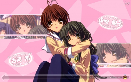 Friends - Nagisa Okazaki, Anime Girl, Nagisa, Anime Girls, Furukawa, Nagisa Furukawa, Anime, Fuuko, Clannad, Anime Friends, Clannad After Story, Ibuki, Friends, Fuuko Ibuki, School Uniform, Okazaki