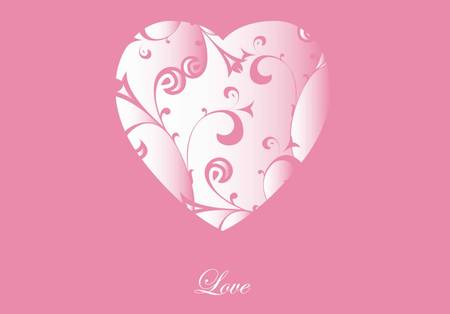 Love in pink - love, pink, heart