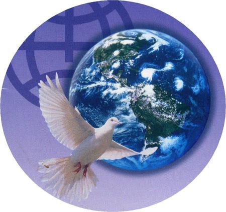 World Dove - in flight, dove, globe, world, bird, earth