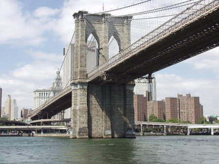 Brooklyn Bridge - new york, national historic, america, new york city, ny, landmark, brooklyn bridge