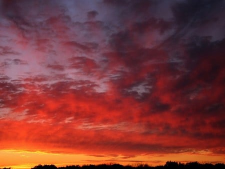 RADIANT RED SKY - radiant, sky, red