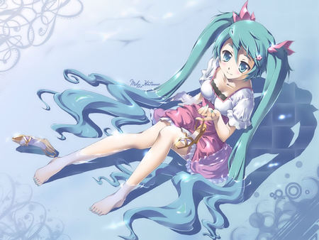 Miku Hatsune - anime, girl