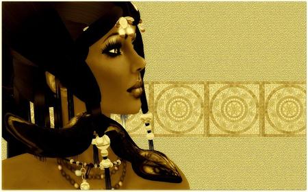 Egyptian - abstract, egyptian, fantasy, lady