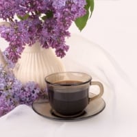 LOVELY LILACS AND COFFEE FOR CHERIE