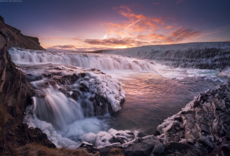 Flowing water - water, nature, sky, flowing