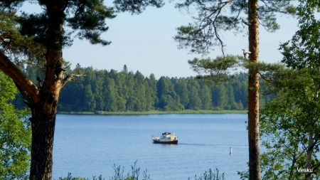 Saimaa - summer, lake, warm, boat