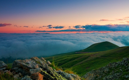 Beautiful scenery - sky, nature, mountain, clouds