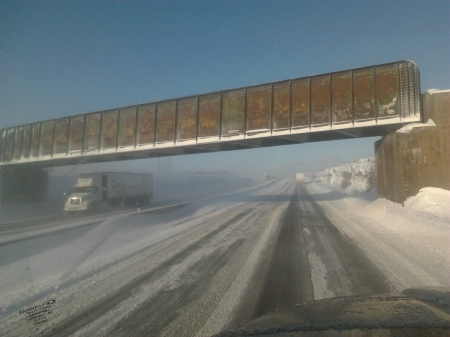 ~~; rail over road ;~~ - snow, travel, winter, weather