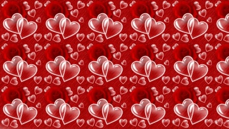 Hearts And Red Roses - february, hearts, k flowers, roses, red, design, valentines day, firefox persona theme