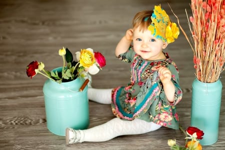 Little Lady - pretty, roses, little lady, sweetness, girl, sweet, child, flowers, princess, face