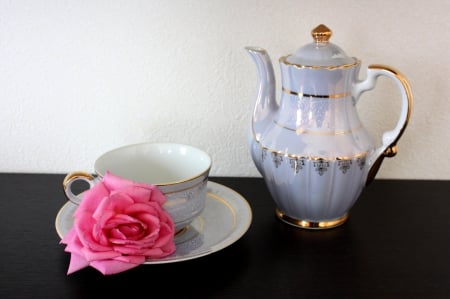 TEA with LOVE - pot, tea, cup, jug