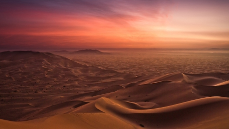 spectacular desert scape - sand, desert, sunset, dunes