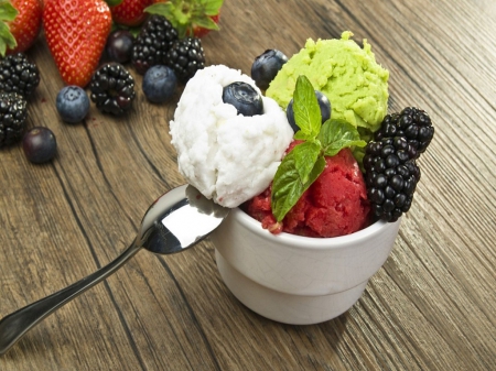 Sweet Moments - Ice Cream, Sweet, Fruits, Food