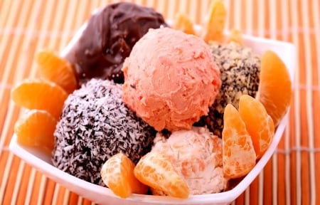 Sweet - ice cream, sweet, food, fruit