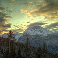 gorgeous mountains in bavaria germany hdr