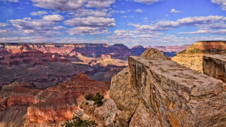 cloud shadows in a beautiful canyon - shadows, rocks, canyon, clouds