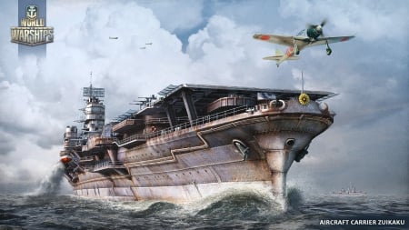 Aircraft Carrier Zuikaku - aircraft, war, zuikaku, navy, carrier