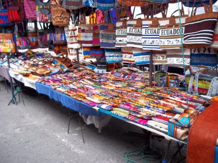 Ecuadorian Market - handmade goods, markets, Crafts, Nature, Travel