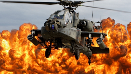 Apache Helicopter - apache, airforce, helicopter, military