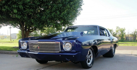 ^1970-Monte-Carlo^ - bowtie, dk blue, gm, classic, cowl hood