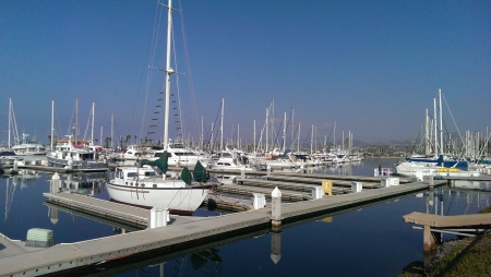 Ventura Harbor (California) - california, boats, water, harbor, ventura