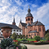 beautiful church in seligenstadt germany