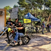 harley davidson motorcycle club in spain hdr