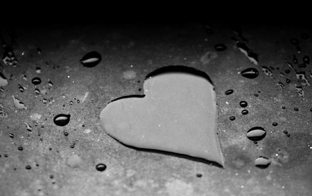 LOVE is ...simple - water, love, words, heart