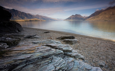 Rock Textures, New Zealand - New Zealand, mountains, nature, rocks