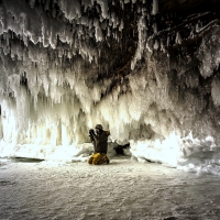 Ice Caves on Lake Michigan