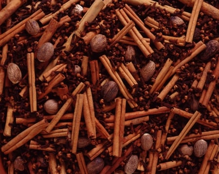 Cinnamon - cinnamon, background, spice, brown