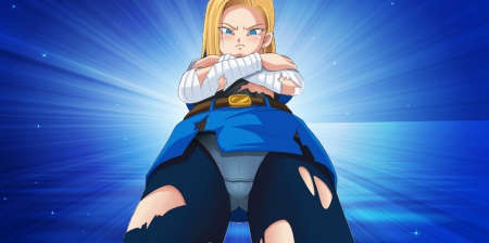 Epic View - dragonball, android 18, tv series, anime, dragon ball z