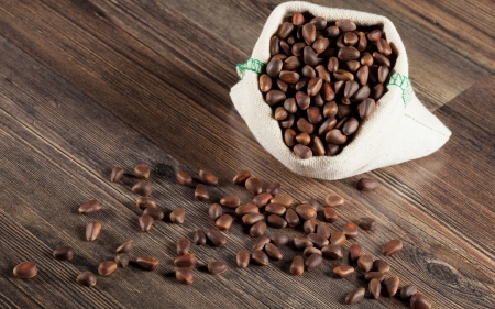 Coffee Beans - wood, coffee, brown, beans, coffee bean, coffee beans