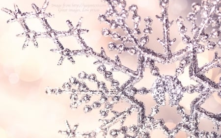 Snowflake - snowflake, silver, snow, snowflakes, decoration, christmas decoration, christmas