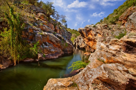 Canyon Portugal - portugal, canyon, rocks, river