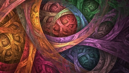 swirls - fun, abstract, design, 3d, swirls