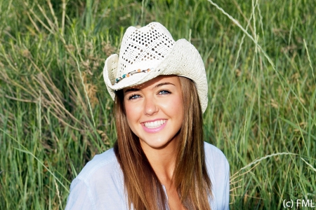 CUTE COWGIRL  CUTE HAT - cute, hat, cowgirl, hair