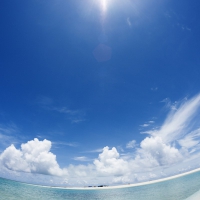 Japan Okinawa sky beach