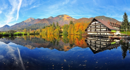 *** Autumn river *** - autumn, popular, forests, wallpaper, mountains, nature, lakes, fall, forest, river