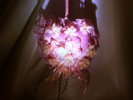 ♥ Decorative Heart ♥ - Pink, heart, Flowers, Ribbons