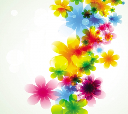 Flowers - beauty, lovely, white, abstract, purple, multicolor, yellow, pink, red, blue, beautiful, orange, sweet, flowers, cute