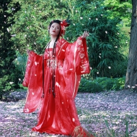 Lady in red