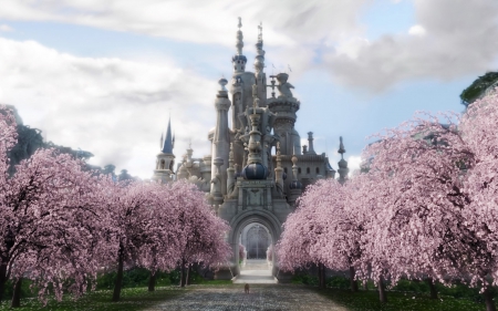 Alice In Wonderland Castle! - movie, alice, wonderland, castle