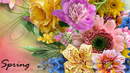 Spring Smile - bright, fragrant, floral, leaves, summer, flowers, firefox persona theme, spring